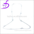 Wholesale zircon necklace 925 silver necklace rhodium plated fashion design